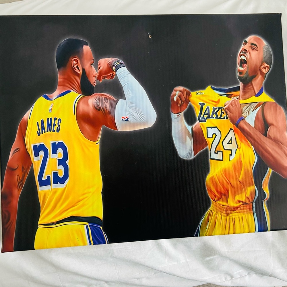 Kobe and Lebron james poster